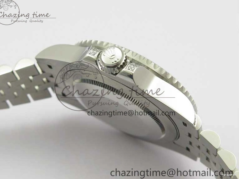 Jubilee Bezel Best II Blue Diamonds GMF Red SA3285 CHS Steel 904L Black On Dial V3 GMT-Master Bracelet Edition 0401